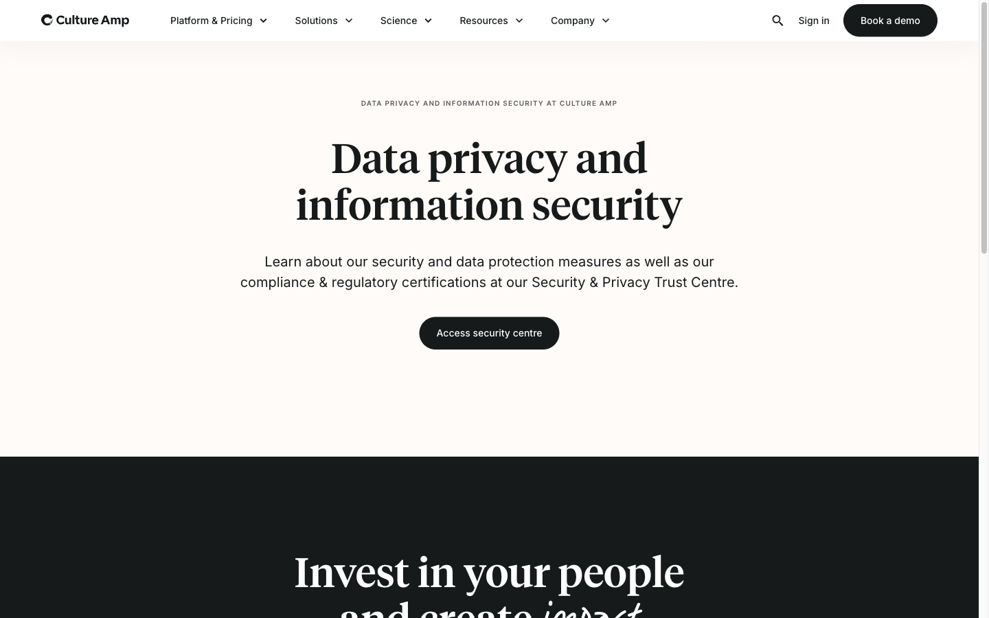 Culture Amp privacy