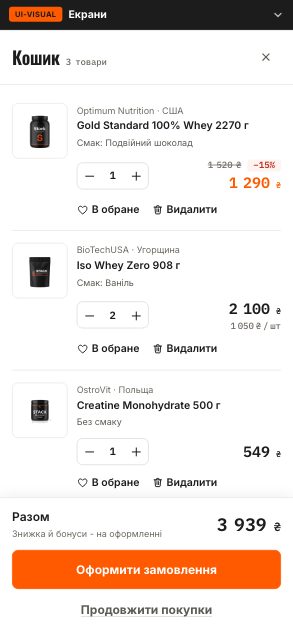 Кошик - Stack (wireframe 6.0) - після етапу 08